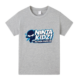 忍者小子纯棉T恤儿童NINJA KIDZ卡通休闲圆领上衣短袖薄 2025春夏