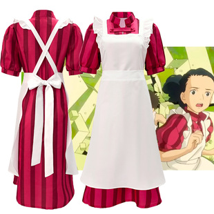 宫崎骏苍鹭与少年cos服桐子围裙连衣裙cosplay角色扮演舞台表演服