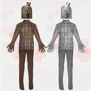 秦始皇陵cos服角色扮演三星堆考古cosplay万圣节舞台表演兵马俑24