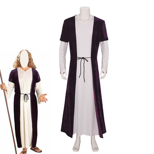 阿拉伯服装成人男女cos服迪拜中东土豪长袍阿联酋牧羊人服装 2024