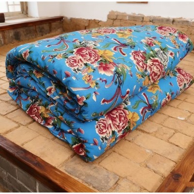 舞台背景装饰东北红凤凰牡丹被褥