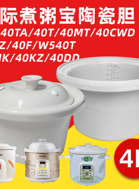 天际40TA 40T 40F 40CWD 40TM电炖煮粥锅配件白陶瓷内胆盖子包邮