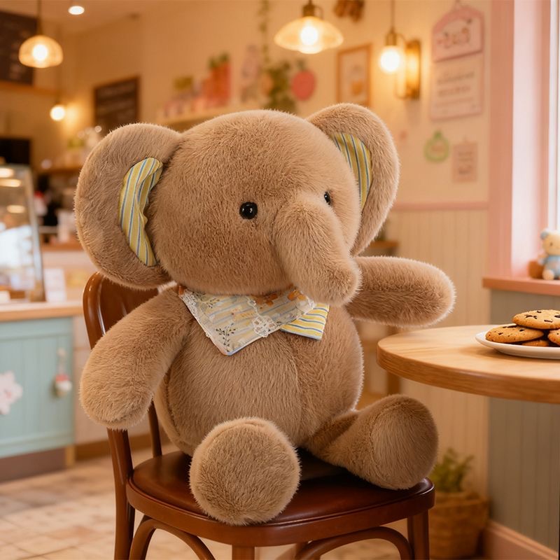呆萌小象毛绒玩具香熏桌伴大象玩偶儿童陪伴娃娃抱枕公仔女生礼物