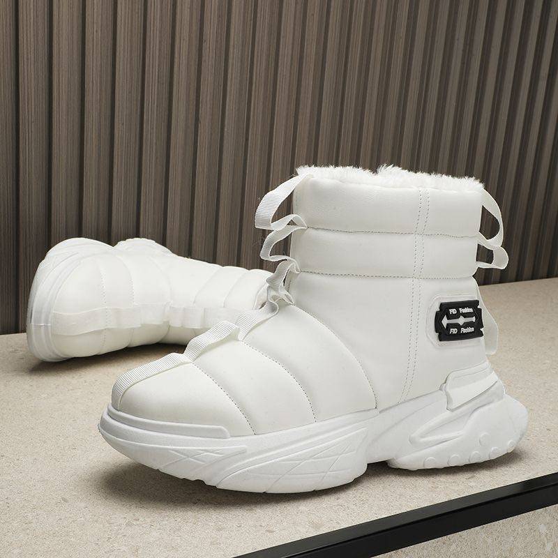 面包靴男冬季新款户外防滑防水潮牌大棉鞋男鞋高帮厚底耐磨马丁靴,流行男鞋,高帮鞋,淘宝优惠券,粉丝福利购,淘宝优惠卷