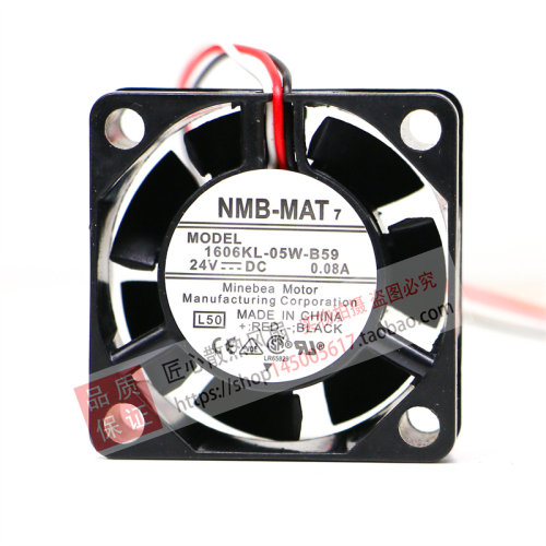 原装NMB 1606KL-05W-B59/B39/B49 24V 4CM发那科数控机床散热风扇