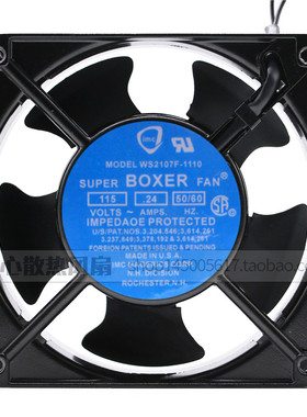 BOXER AC115V WS2107F-1110 12038 12厘米金属耐高温机柜轴流风扇