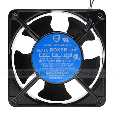 BOXER AC115V WS2107F-1110 12038 12厘米金属耐高温机柜轴流风扇