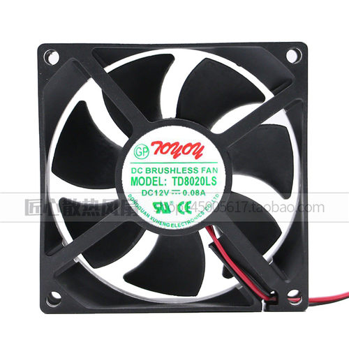 全新8CM冰箱 饮水机风扇 TD8020LS DC12V 0.08A 80*20MM静音风扇
