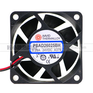 原装 6025 24V PSAD26025BH 6CM变频器双滚珠大风量散热风扇