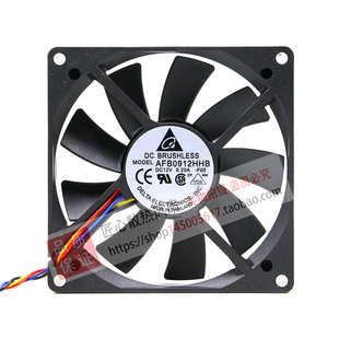 AFB0912HHB 台达 9015 12V 0.45A 0.20A 四线PWM超薄滚珠风扇9CM