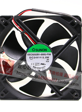 SUNON EEC0252B1-000U-G99 F99 24V 5W 12025 变频器散热风扇12CM