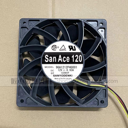 Sanyo三洋 12025 12CM 9GA1212P4G001 12V 0.93A PWM调速散热风扇