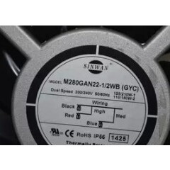 M280GAN22 230V 28089 全铁叶耐高温风扇28080 2WB 台湾信湾