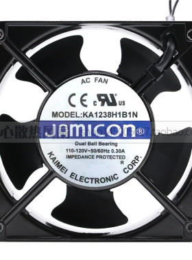 全新JAMICON台湾凯美 12038 110V 0.3A 交流风机 KA1238H1B1N