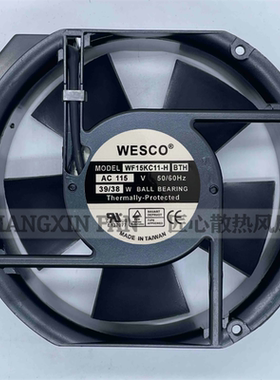 全新原装台湾 WESCO WF15KC11-H BTH 115V 39/38W 散热风扇
