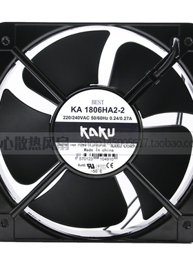 全新KAKU交流风机180*180*60 KA1806HA2 18060交流轴流机柜风扇