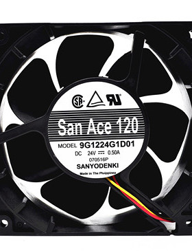 原装正品 San Ace120 9G1224G1D01 DC24V 0.50A 变频器风扇