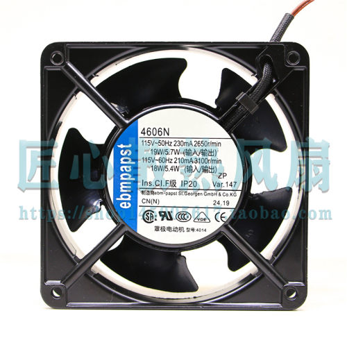 TYP 4606X 4606N 115V 原装正品德国EBM-PAPST 全金属耐高温风扇