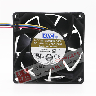 全新原装AVC 9CM 2B09238B48U 48V 0.70A PWM调速大风量散热风扇
