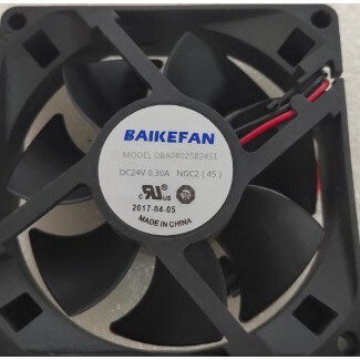 BAIKE MODEL DBA08025B24S1 DC24V 0.30A NGC2(45) 散热风扇 风机