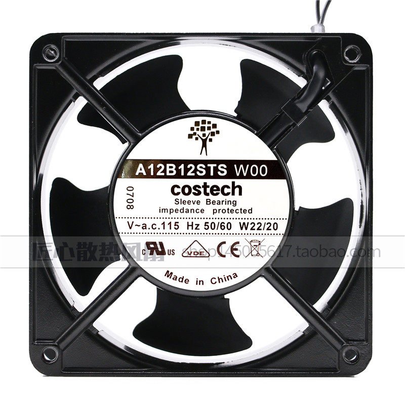 原装意大利COSTECH A12B12STB A12B12STS WOO 115V 机柜 散热风扇