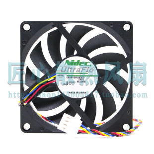 （包邮）8CM 8010 4pin智能温控 超薄风扇 超静音pwm 耐用轴承