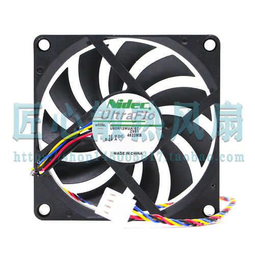 超薄8cm风扇8010PWM温控调速静音 一体机 ITX 迷你小机箱散热风扇
