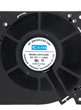 D-FAN DFH1232B DC 12V 0.60A 120x120x32mm 12厘米鼓风机风扇