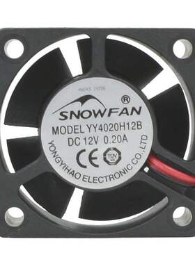 SNOWFAN YY4020H12B 4020散热风扇4CM4厘米12V双滚珠直流风机