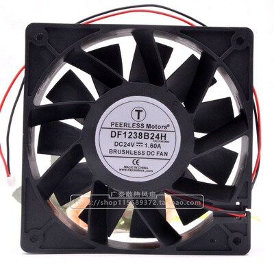 原装 PEERLESS DF1238B24H DC24V 1.60A 12cm 变频器 大风量 风扇