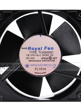 全新TYPE TLHS455C 200V 日本ROYAL TOYO 全金属耐高温设备风扇