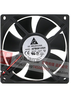 原装 台达 风扇 AFB0812SH F00 12V 0.51A 8025 双滚珠测速风扇