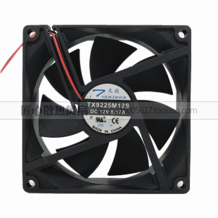 0.17A 0.19A9CM 散热 TX9225M12S 风扇 电源 12V 2线 天旋 9025