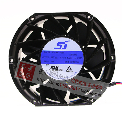 SJ/直流风机 SC481751BH2 48V暴力17CM大风量散热风扇SC481751BS1