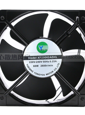 YONGYOU XF20060ABHL 380V 50HZ 0.15A 60W 机柜静音散热风扇