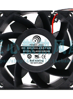 POWER LOGIC PLA08038B24M DC 24V 0.80A 8038 服务器 散热风扇