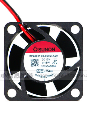 SUNON风机40*40*20mm EF40201B3-000C-A99建准12长寿命风扇