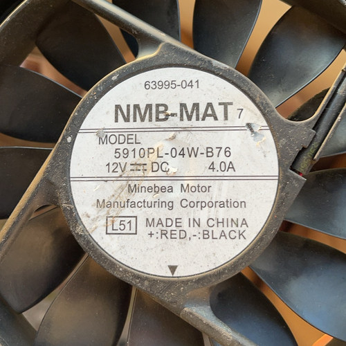 NMB-MAT 5910PL-04W-B76 DC 12V 4.0A 17厘米大风力散热风扇
