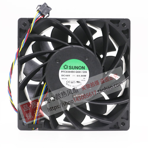 原装建准SUNON PFC0384BX-Q081-S99 12038 48V 64.80W 大风力风扇