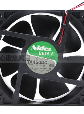 原装Nidec TA450DC B31256-56 12038 12CM 12V 0.49A 大风量风扇