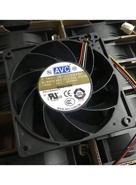 2B12038B48H/U/M 12CM 12038 48V 4线PWM调速风扇2B12038B48S