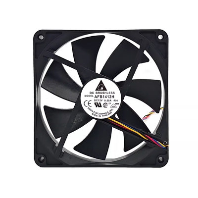 全新台达AFB1412H 14025 14CM 12V 0.50A大风量双滚珠PWM散热风扇