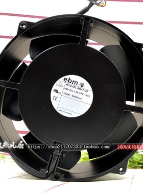 原装德国ebm 20cm W1G180-AB47-24 48V 97W超暴力增压风扇耐高温