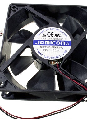 JAMICON JF1238S2HR-R DC 24V 0.32A 120x38mm 12厘米散热风扇