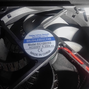 12025散热风扇 0.05A全新BRUSHLESSECFAN Model：EC12025S AC220V
