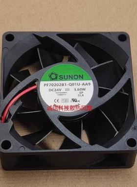 全新SUNON 建准PF70202B1-Q01U-AA9 DC24V 3.6W 7020 7CM散热风扇