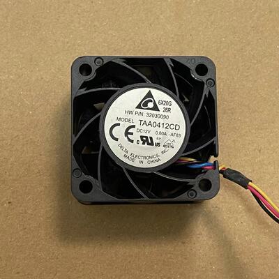 正品台达 4020 4CM TAA0412CD 12V 0.60A 4线 PWM调速 大风量风扇