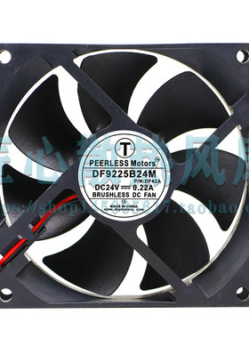 PEERLESS Motors DF9225B24M DC 24V 0.22A 92x92x25mm散热风扇