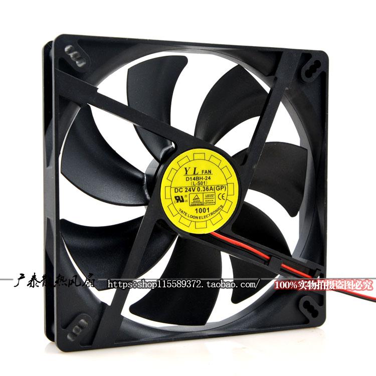 Y.L.FAN 悦伦 14厘米 24v 0.36A 14025 D14BH-24 电源 超静音风扇