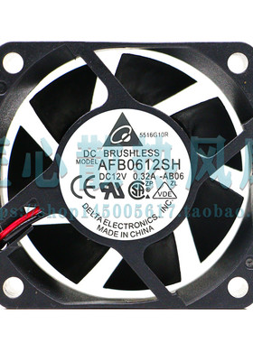 台达 AFB0612SH 6025 12V 0.32A 6CM PWM温控 大风量 暴力风扇